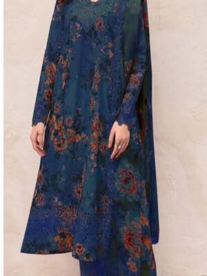 IZNIK 3-PC Digital Embroidery Lawn Collection (D-5093)