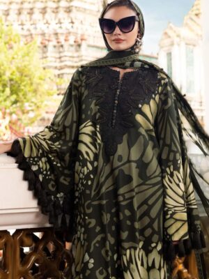 Maria B. 3-PC Premium Full Embroidered Lawn (Cheetah) D-6050