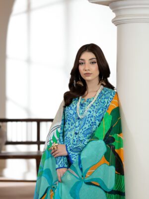 Salina Lawn 3PC Unstitch Suit - Vol 6-6