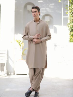 Grace Unstitched Plain Breathable Cotton Fabric - Light Brown