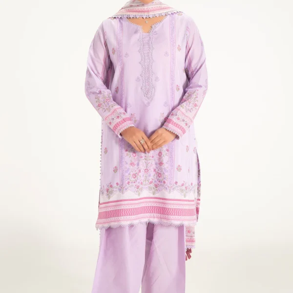 Zeen Women’s Unstitched 3PC Doria Lawn Suit – Factory Outlet Sale - WFM35512